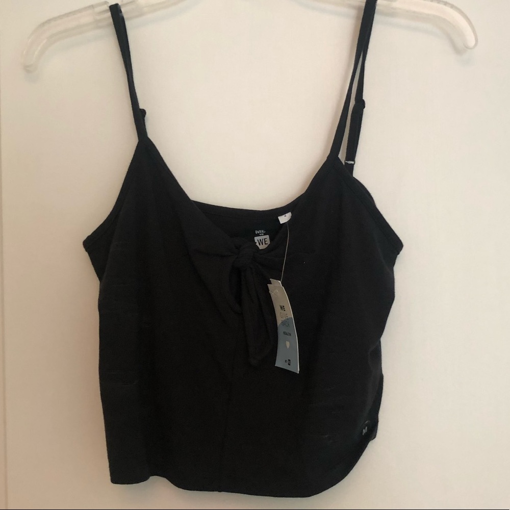 Black crop top
